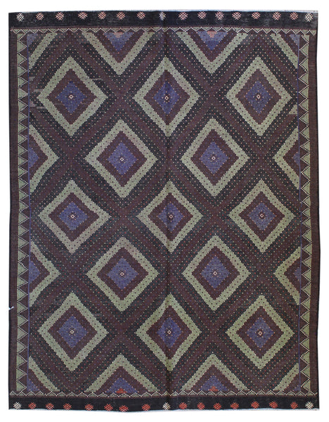 Vintage Jijim Handwoven Tribal Rug