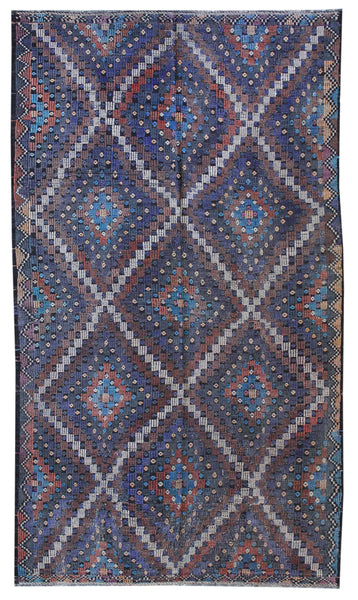 Vintage Jijim Handwoven Tribal Rug