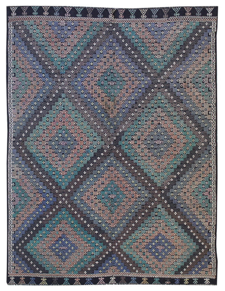 Vintage Jijim Handwoven Tribal Rug