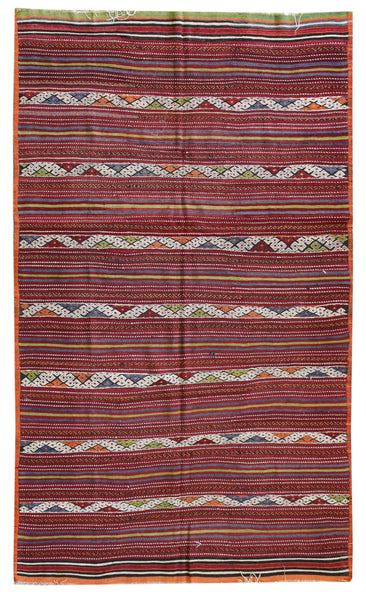 Vintage Jijim Handwoven Tribal Rug