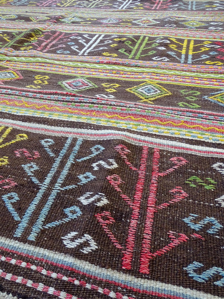 Vintage Jijim Handwoven Tribal Rug, J59455