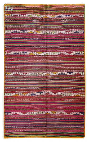 Vintage Jijim Handwoven Tribal Rug