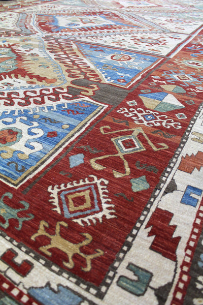 Kazak Handwoven Tribal Rug, J46689