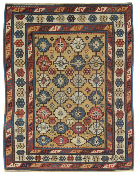 Antique Kuba Handwoven Tribal Rug