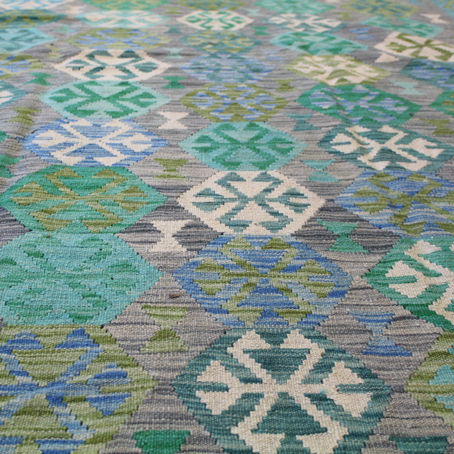 Uzbek Kilim Handwoven Tribal Rug, J59159