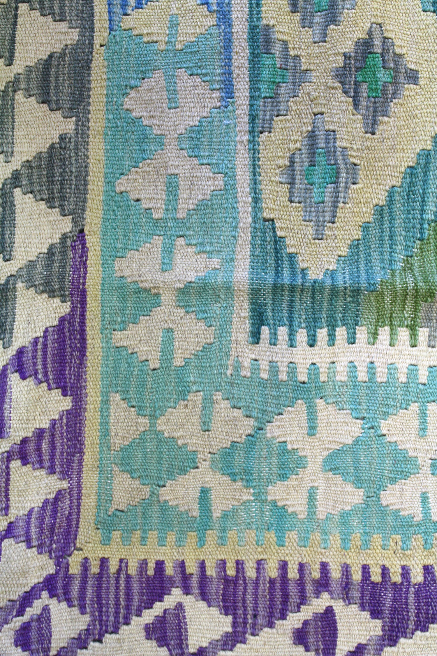 Uzbek Kilim Handwoven Tribal Rug, J59173