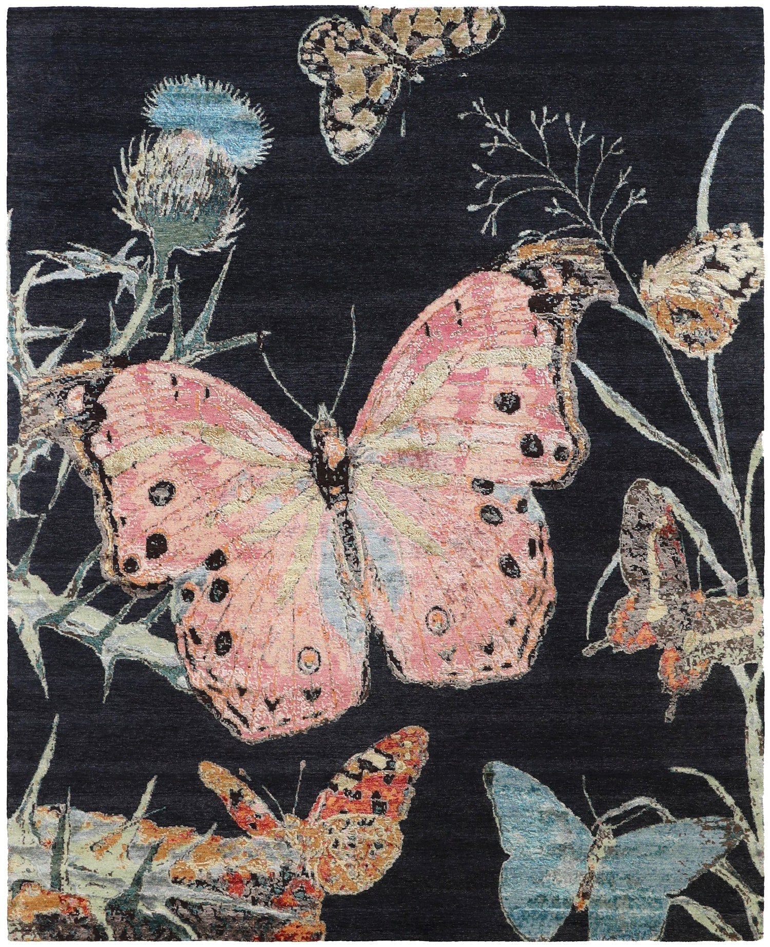 Butterfly Handwoven Contemporary Rug