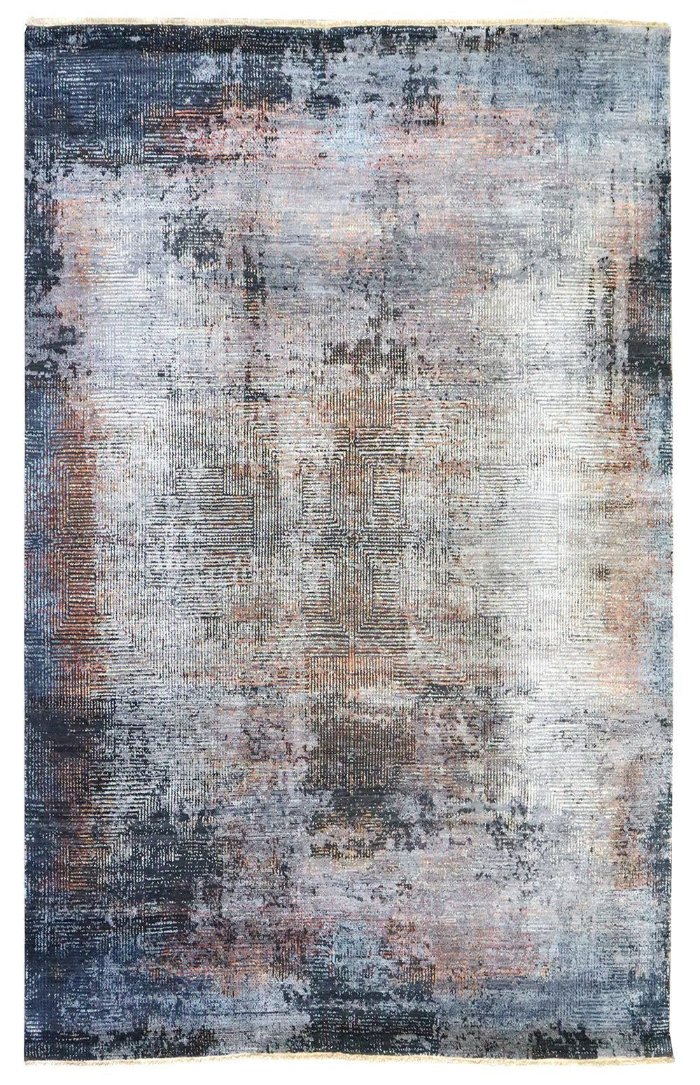 Pixel Grid Handwoven Contemporary Rug