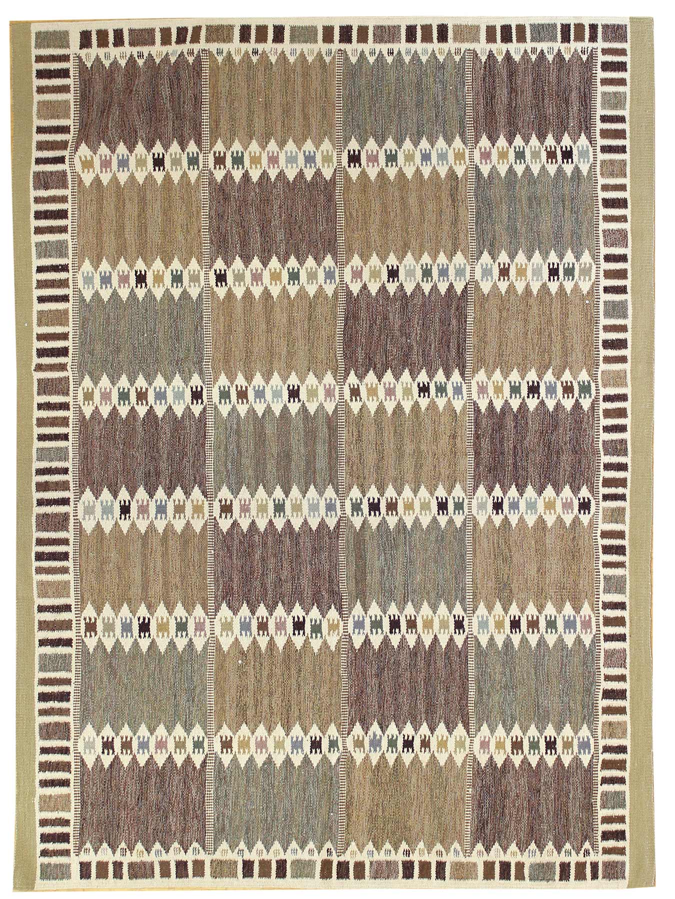 Swedish Blocks Handwoven Contemporary Rug