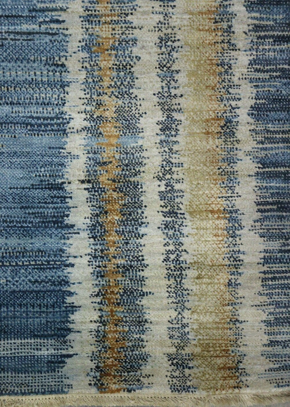 Wide Stripe Handwoven Contemporary Rug, J68037