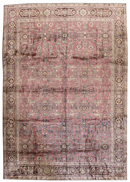 Antique Agra Handwoven Traditional Rug