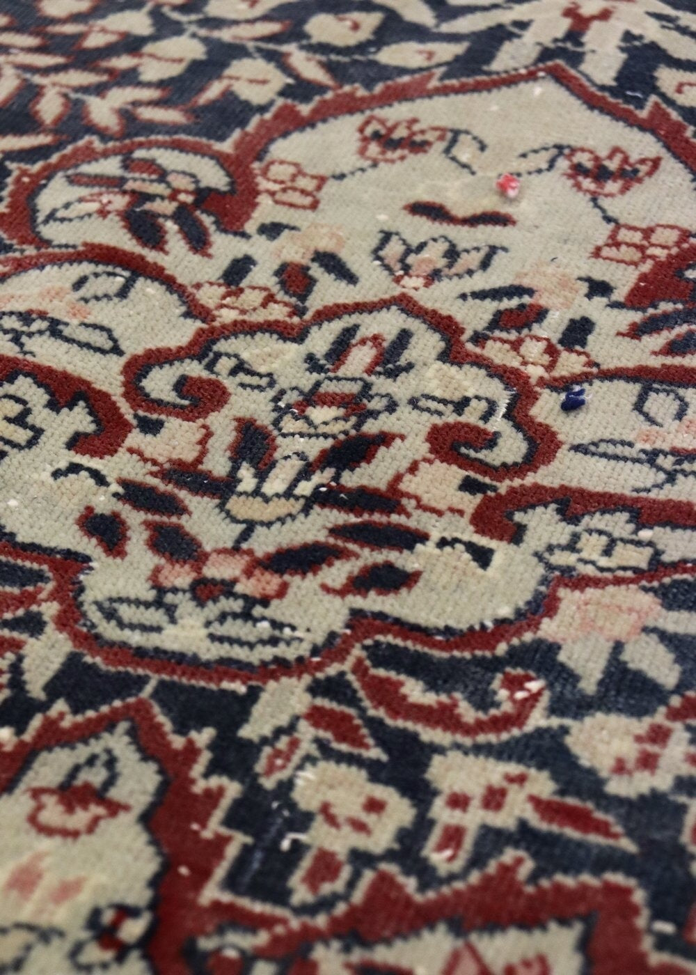 Vintage Hereke Handwoven Traditional Rug, J68091