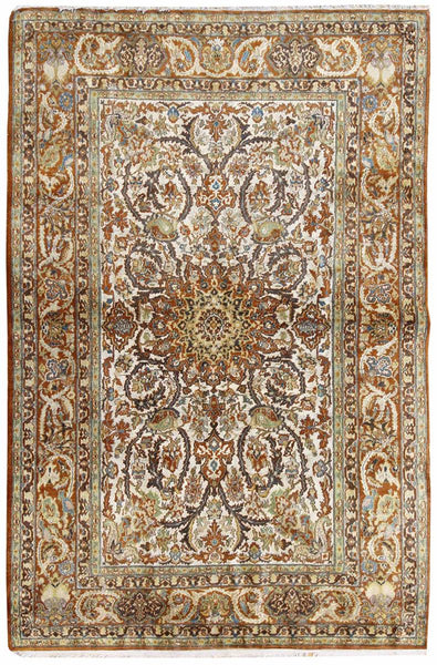 Vintage Kashmir Handwoven Traditional Rug