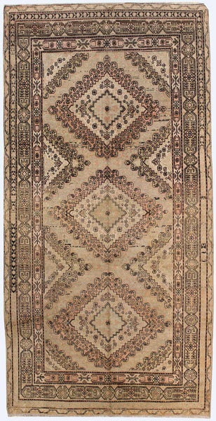 Antique Khotan Handwoven Traditional Rug