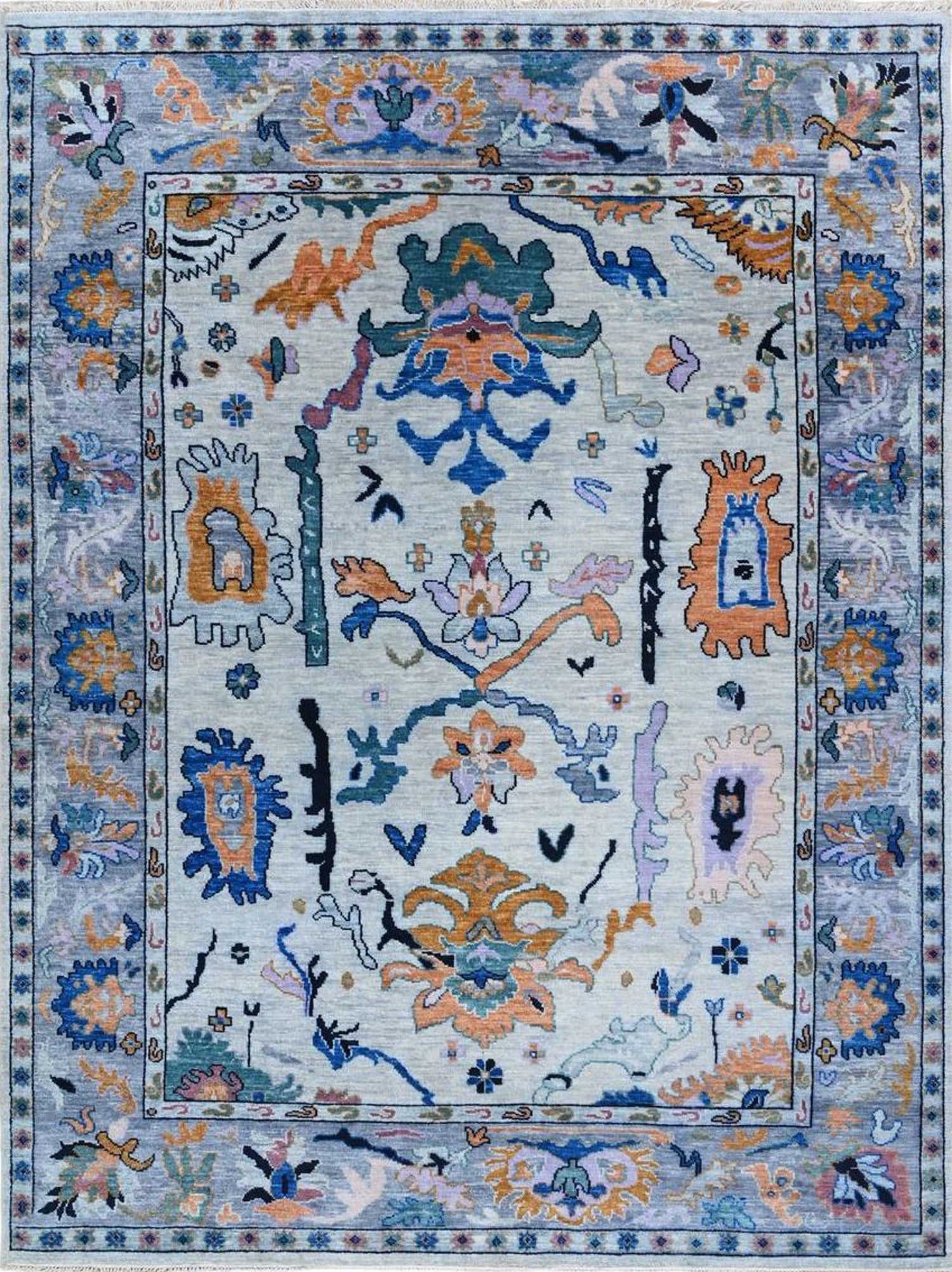 Oushak Handwoven Traditional Rug