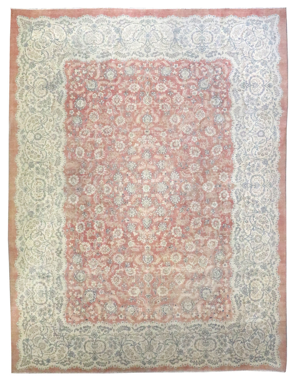 Vintage Tabriz Handwoven Traditional Rug