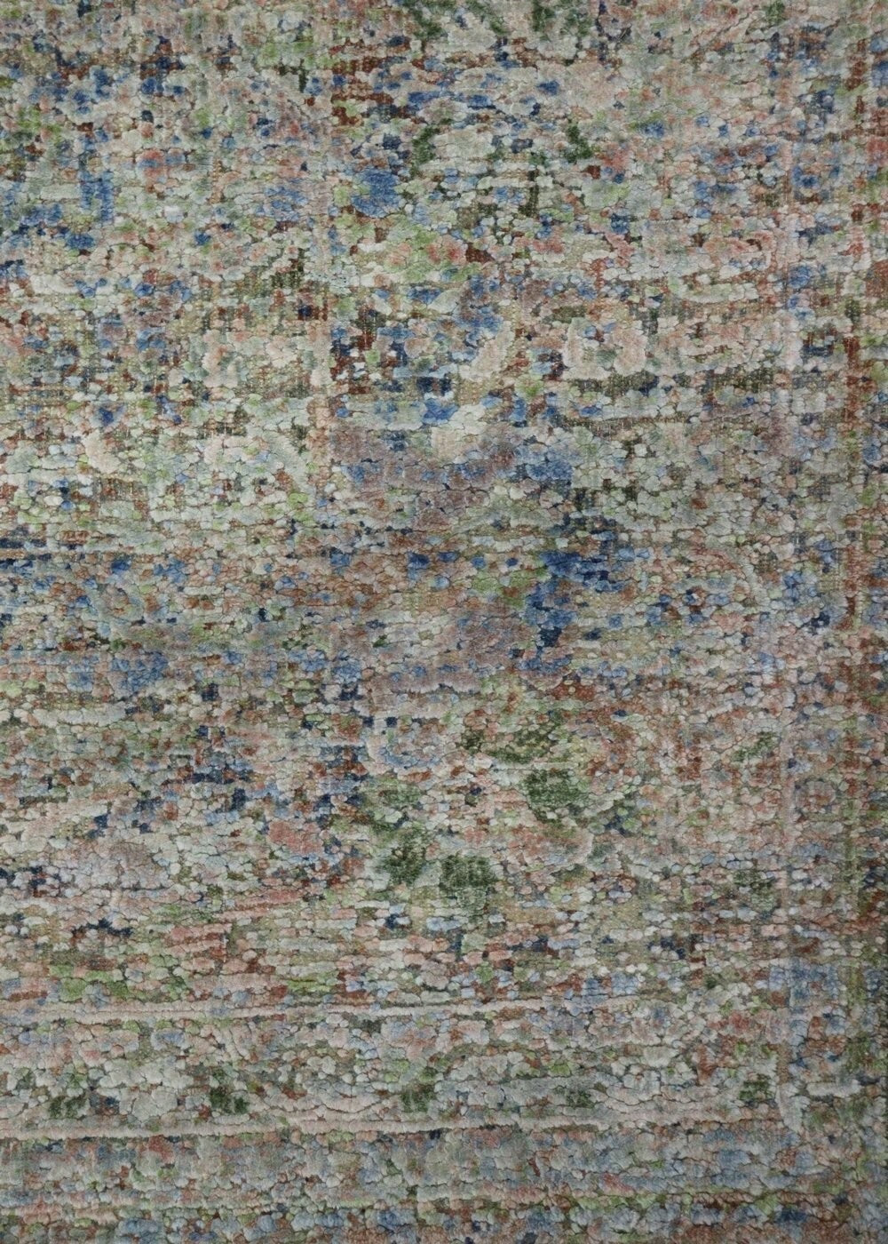 Erased Handwoven Transitional Rug, J68051