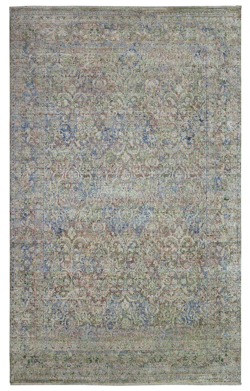 Erased Handwoven Transitional Rug