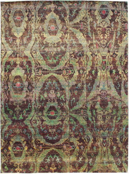 Ikat Handwoven Transitional Rug