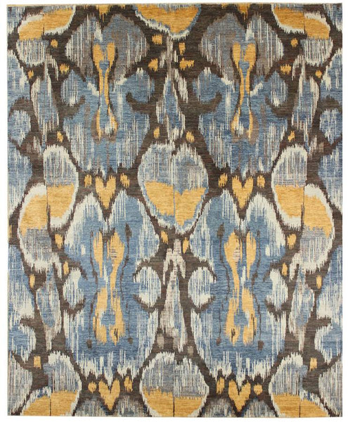 Ikat Handwoven Transitional Rug