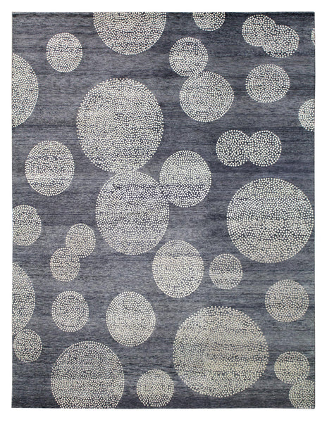 Mosaic Circles Handwoven Transitional Rug