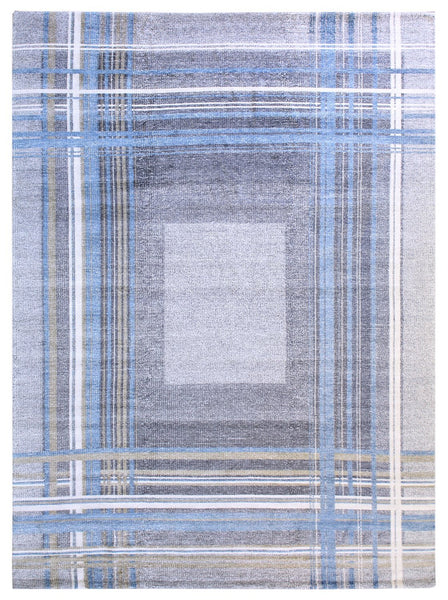 Plaid Handwoven Transitional Rug