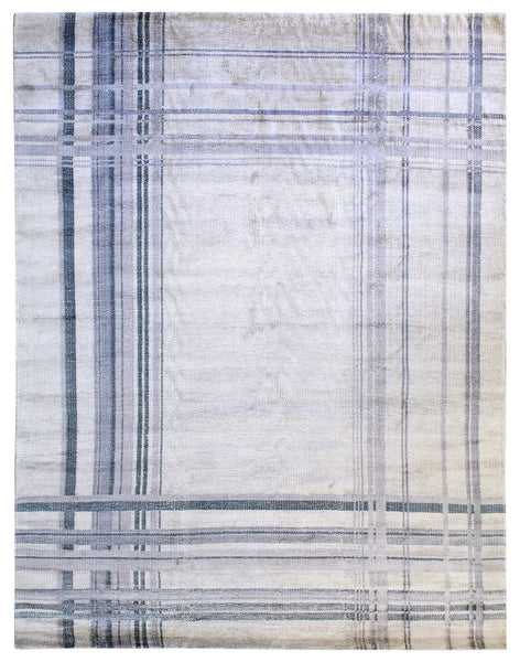 Plaid Handwoven Transitional Rug