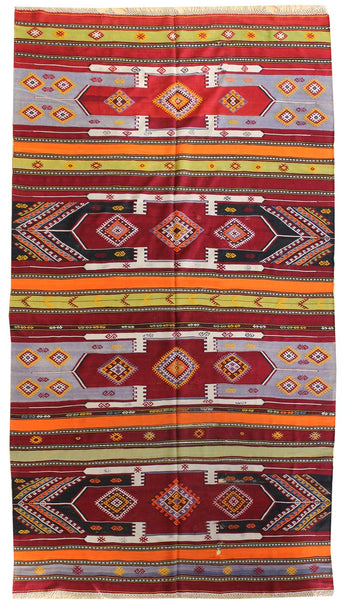 Vintage Anatolian Handwoven Tribal Rug