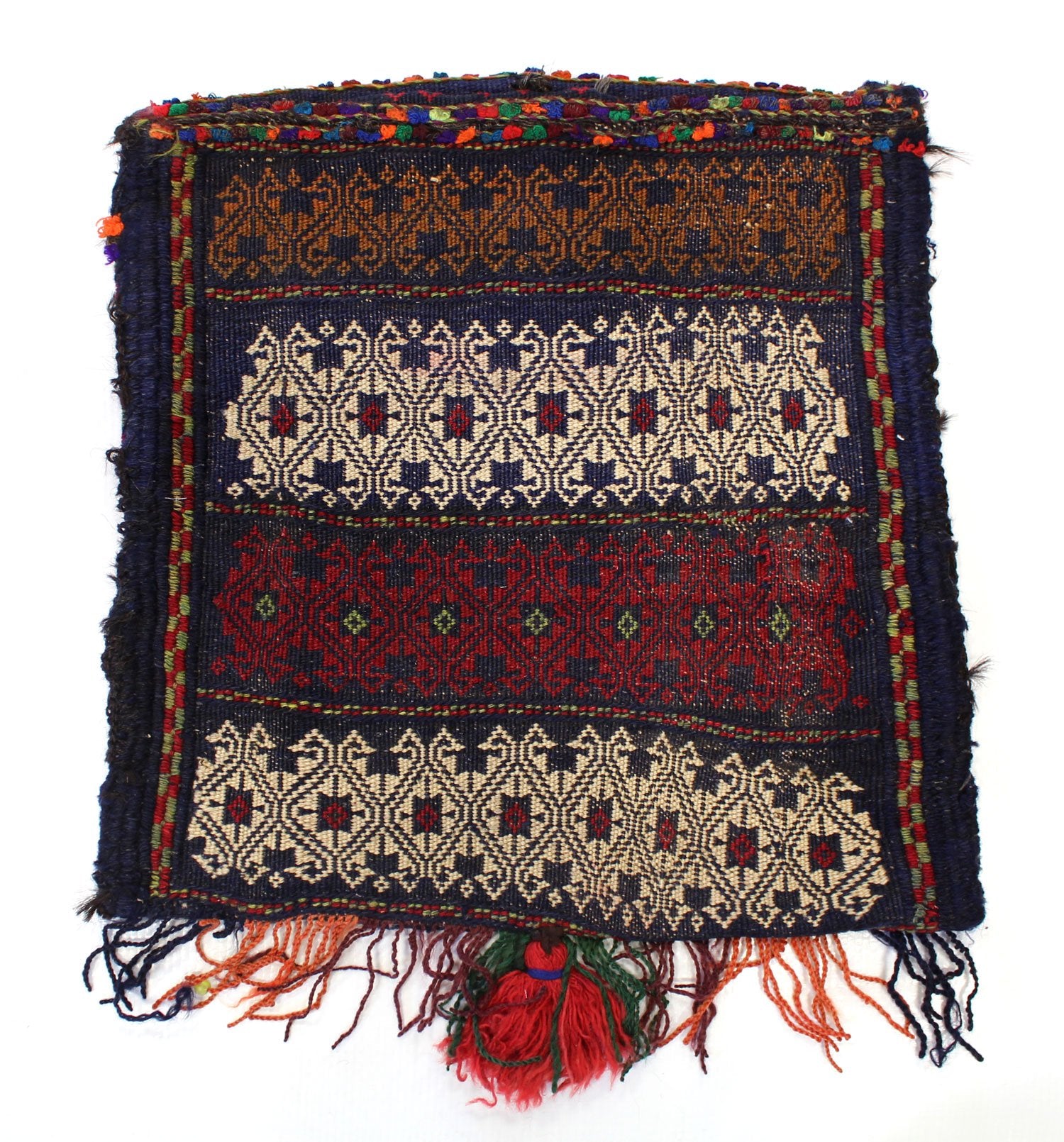 Vintage Bagface Handwoven Tribal Rug