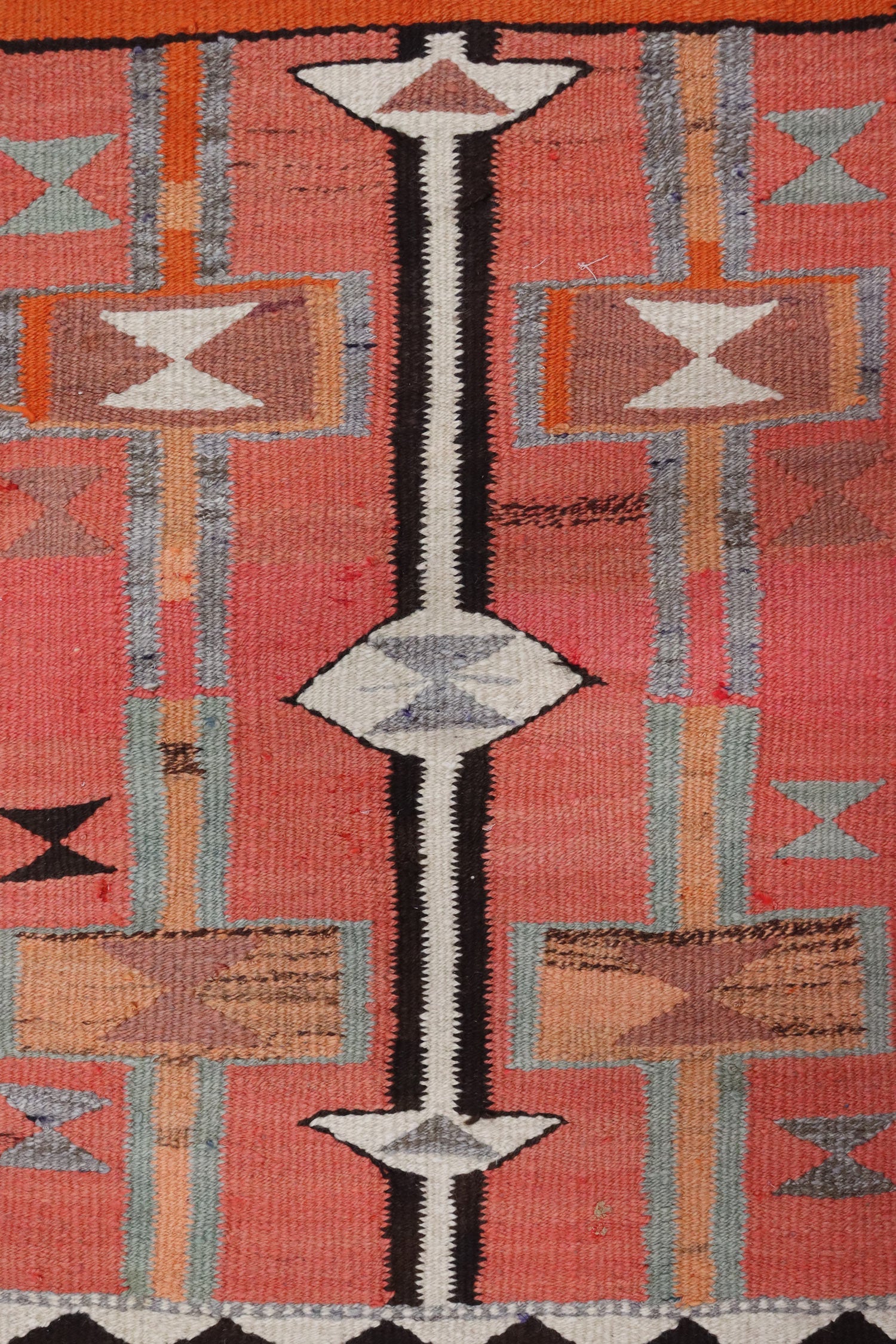 Vintage Herki Kilim Handwoven Tribal Rug, J66570