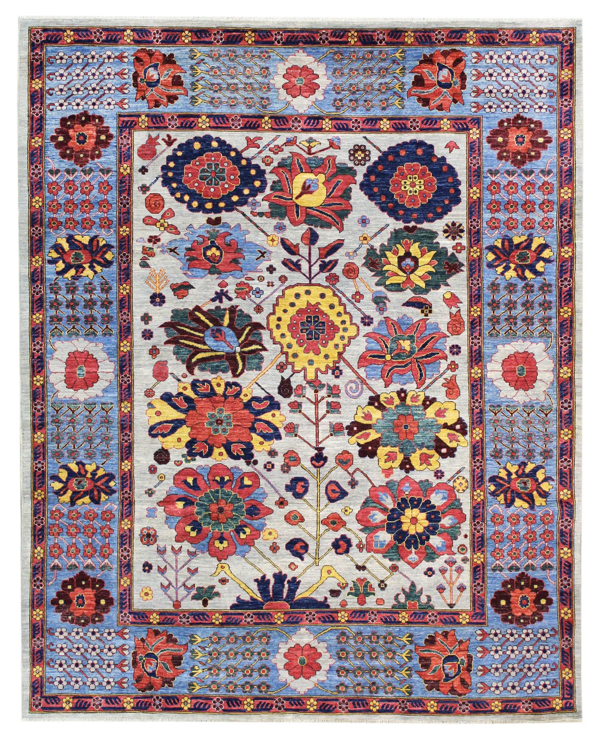 Sauj-Bulak Handwoven Tribal Rug