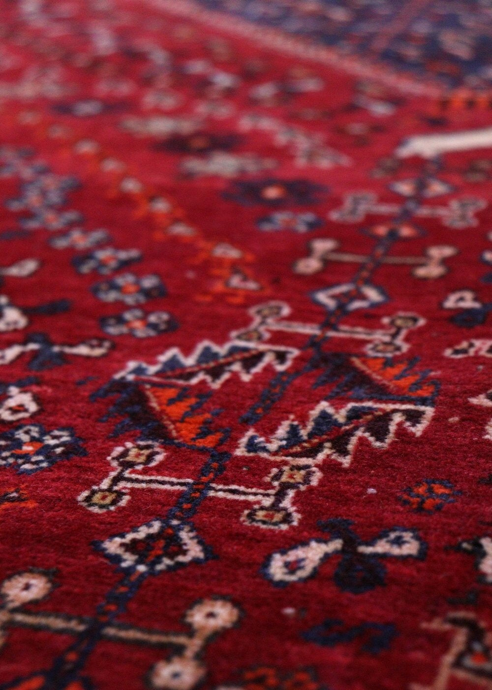 Red Tribal 3'3 X 4'8 Ft Shiraz Oriental Area Rug