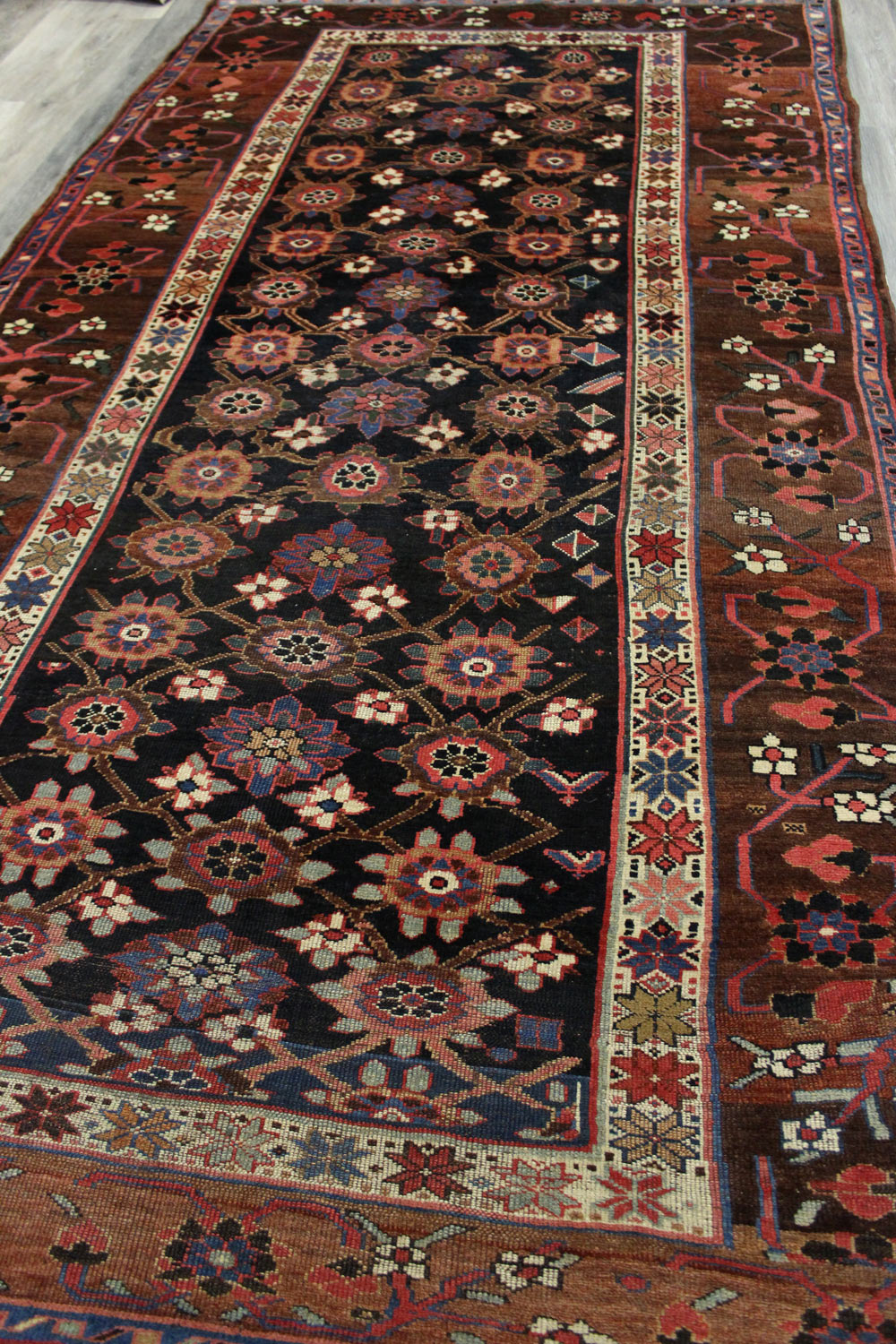 Antique Veramin Handwoven Tribal Rug, JF8613