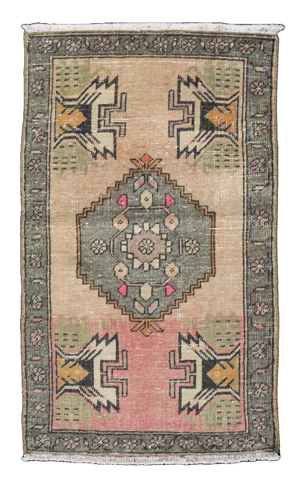 Vintage Yastik Handwoven Tribal Rug